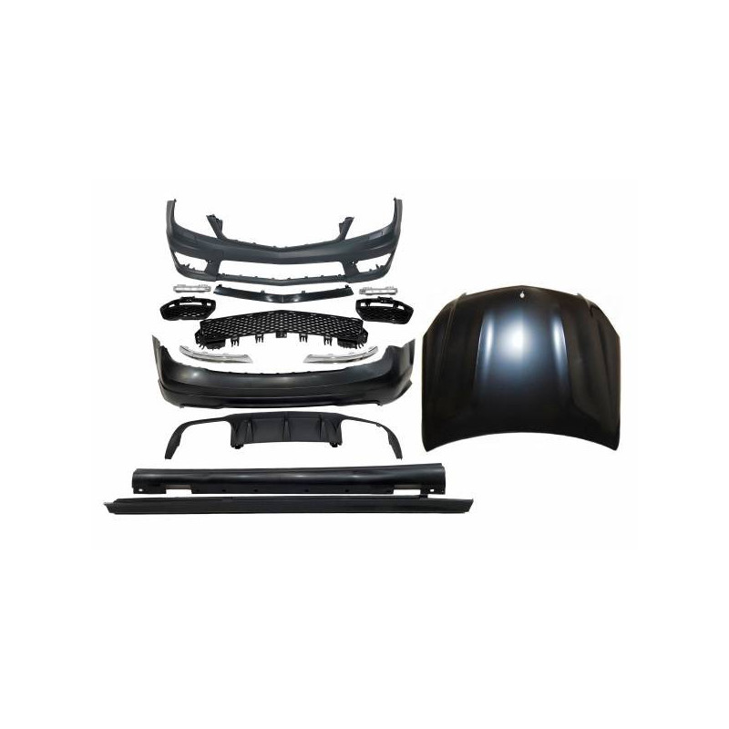 Kit Carrosserie Mercedes W204 2007-2013 Look AMG Capot Tuning Tuning
