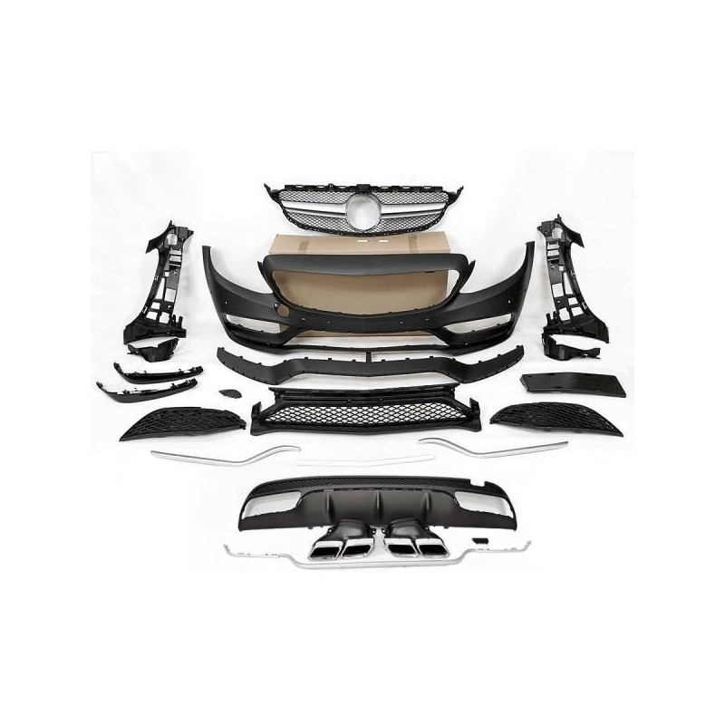 Kit Carrosserie Mercedes W205 2014-2018 4P / SW Look C63 Tuning Tuning