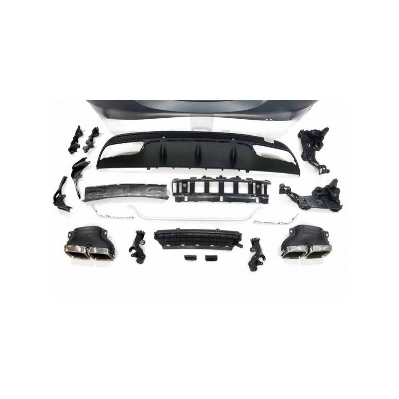Pare-Chocs Arrière look C63 AMG pour Mercedes W205 2014-2018 4P Berline