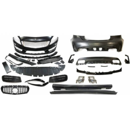 Kit Carrosserie Mercedes W176 A45 2012-2015 Look AMG Calandre Tuning Tuning