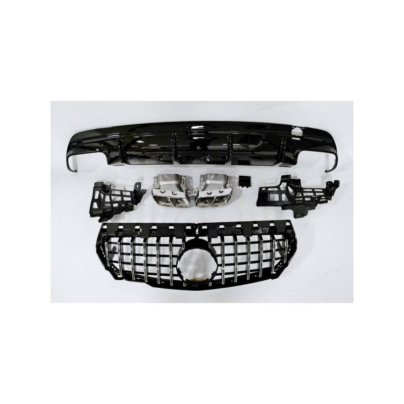 Kit Carrosserie Mercedes CLA W117 2016-2018 4D/SW Pack AMG Style Facelift look A45