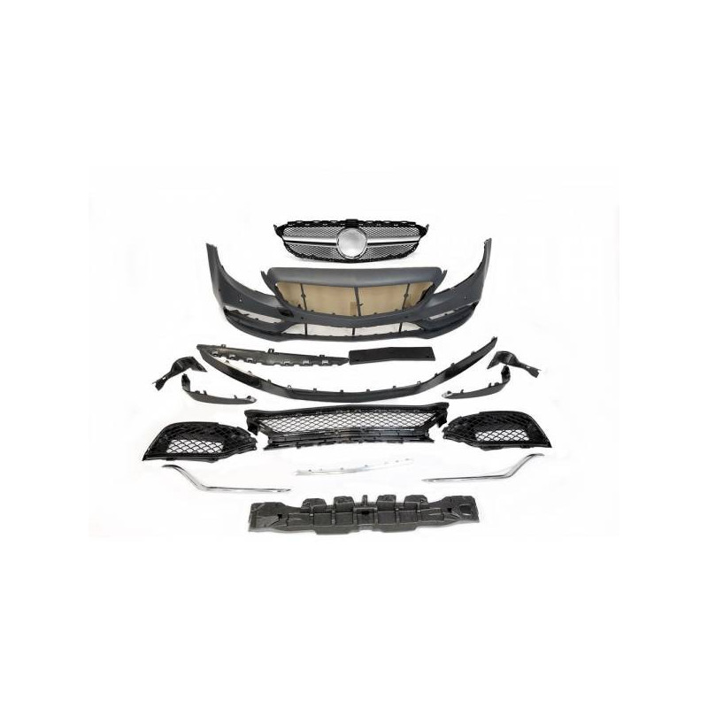 Pare - Chocs Avant Mercedes W205 2014-2018 2P / 4P / SW look AMG C63 Tuning Tuning