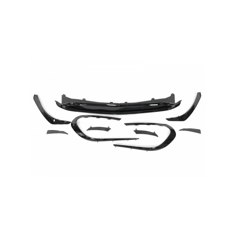 Spoiler Avant Mercedes W117 Facelift 2017+ Look AMG A45 Noir brillant Tuning Tuning