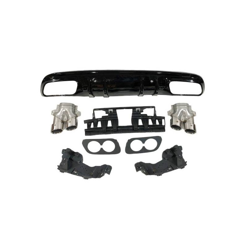 Diffuseur Arriere Mercedes W205 2019+ 4P / SW AMG Look C43 Tuning Tuning