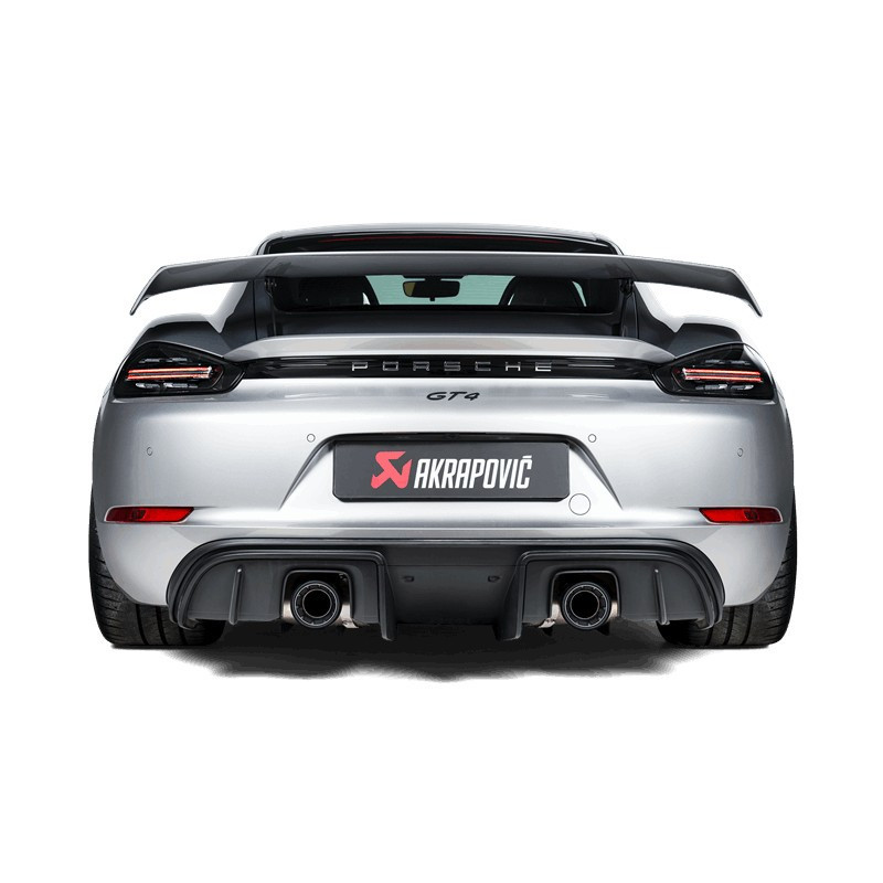 Silencieux d'échappement RACE AKRAPOVIC Porsche 718 Cayman GTS + 718 Boxster GTS 4,0 FAP (2020+)*
