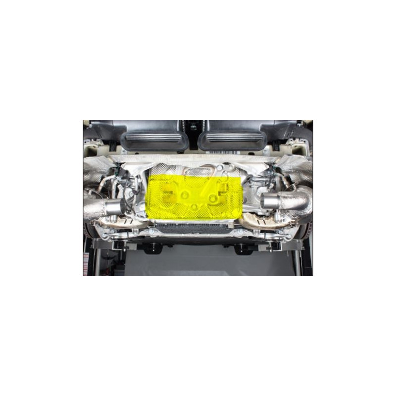 Lèvre arrière Titane AKRAPOVIC Porsche 992 Turbo + S FAP (2021+)