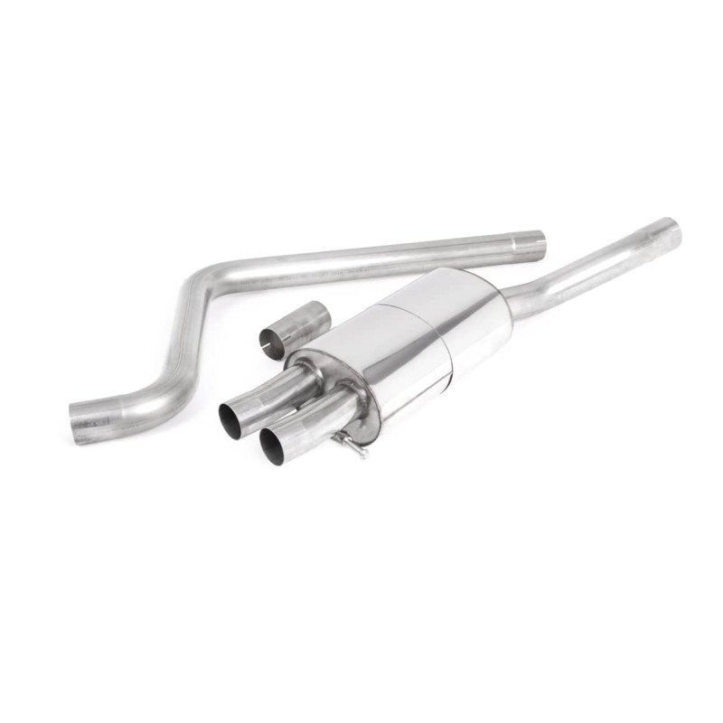 Ligne d'échappement FAP Back inox MILLTEK VW Polo GTI 2.0 TSI AW 200ch/207ch- 5 Portes Avec FAP (2019+) Embout Chrome
