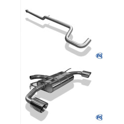 Ligne d'échappement inox FOX VW Golf 7.5 GTE 1.4 Facelift 150Ch (2017-2019) Look GTI