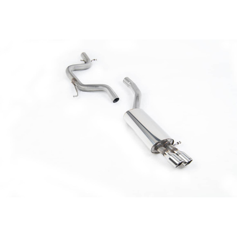 Ligne d'échappement Catback inox MILLTEK VW Jetta Mk5 GLI 2.0T FSI(2006à2010) Embout Chrome