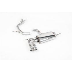 Ligne d'échappement Catback inox MILLTEK VW Scirocco GT 2.0 TSi 200Ch(2008à2016) Embout Chrome