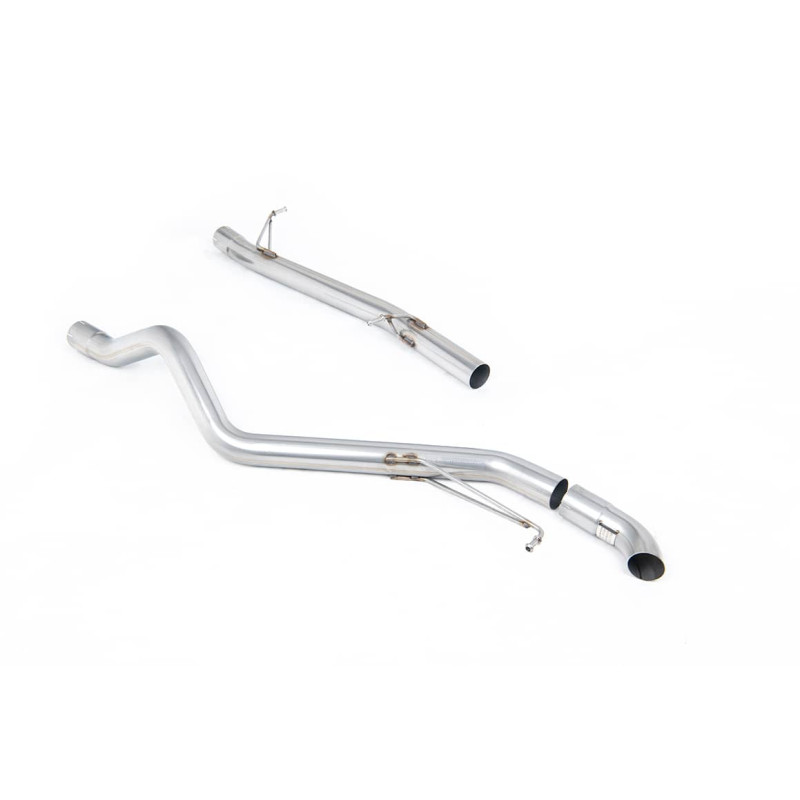 Ligne d'échappement Catback inox MILLTEK VW Transporter T5SWB 2.0l 84Ch & 102Ch 2WD/4WD(2010à2015)