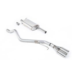 Ligne d'échappement FAP Back inox MILLTEK VW Transporter T6SWB 150/204Ch 2.0l TSI Essence 2WD(2017à+) Embout Chrome