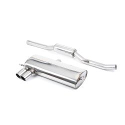 Ligne d'échappement Catback inox MILLTEK Audi S3 8L 1.8T Quattro(1998à2003) Embout Chrome