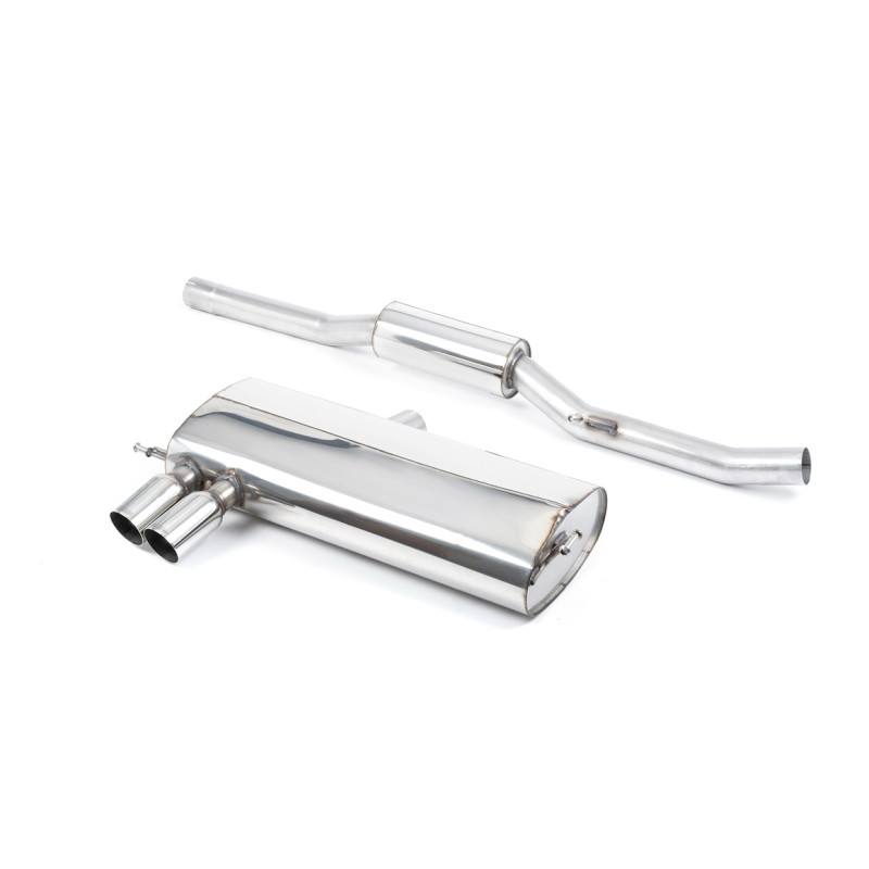 Ligne d'échappement Catback inox MILLTEK Audi S3 8L 1.8T Quattro(1998à2003) Embout Chrome