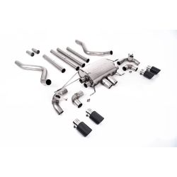 Ligne d'échappement FAP Back inox MILLTEK Land Rover Defender 110 5.0 V8 525Ch(2021à+) Embout Carbone