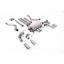 Ligne d'échappement FAP Back inox MILLTEK Land Rover Defender 110 5.0 V8 525Ch(2021à+) Embout Chrome