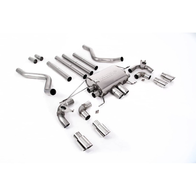 Ligne d'échappement FAP Back inox MILLTEK Land Rover Defender 110 5.0 V8 525Ch(2021à+) Embout Chrome