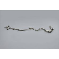 Ligne d'échappement Complète inox MILLTEK Renault Mégane 2 RS 225 2.0T(2004à2009) Embout Chrome