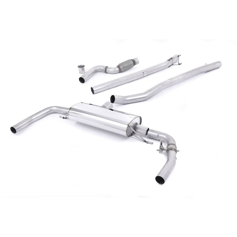 Ligne d'échappement Catback inox MILLTEK Mercedes CLA45 AMG C/X117(2013à2018)