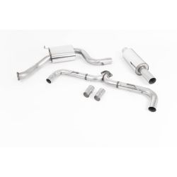Ligne d'échappement Catback inox MILLTEK VW Golf 7.5 GTi (Non Performance)- Sans FAP(2017à2018) Embout Chrome