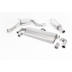 Ligne d'échappement Catback inox MILLTEK VW Golf 7.5 GTi Performance - Sans FAP(2017à2018) Embout Noir