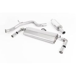 Ligne d'échappement FAP Back inox MILLTEK VW Golf 7.5 GTi Performance & TCR -Avec FAP(2019à2020) Embout Carbone