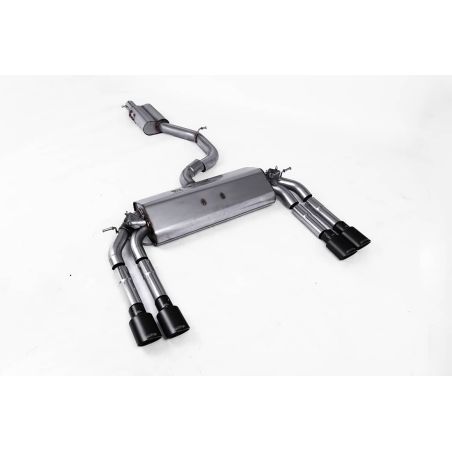 Ligne d'échappement Catback inox MILLTEK Audi S3 8V Berline/Cabrio - Sans FAP(2013à2018) Embout Noir Ligne d'échappement Catback inox MILLTEK Audi S3 8V Berline/Cabrio - Sans FAP(2013à2018) Embout Noir