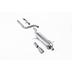 Ligne d'échappement FAP Back inox MILLTEK Ford Fiesta Mk8 1.0T EcoBoost ST-Line (155Ch Hybrid) (2020à+) Embout Chrome