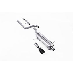 Ligne d'échappement FAP Back inox MILLTEK Ford Fiesta Mk8 1.0T EcoBoost ST-Line (155Ch Hybrid) (2020à+) Embout Noir