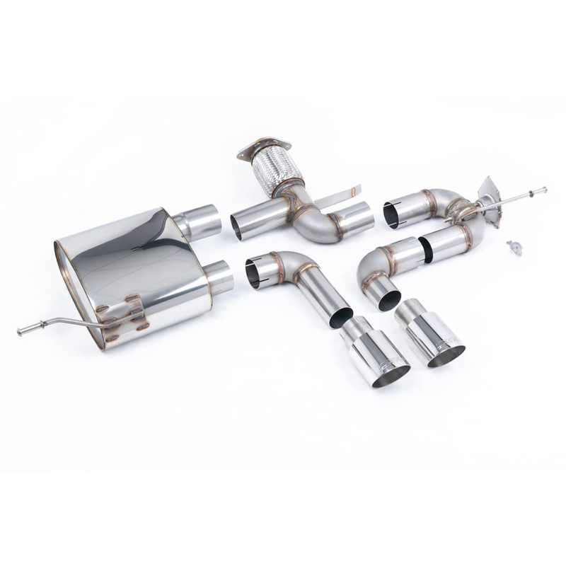 Ligne d'échappement inox MILLTEK ALPINE A110 A110S 1.8 TCE (2018+) Embout Chrome