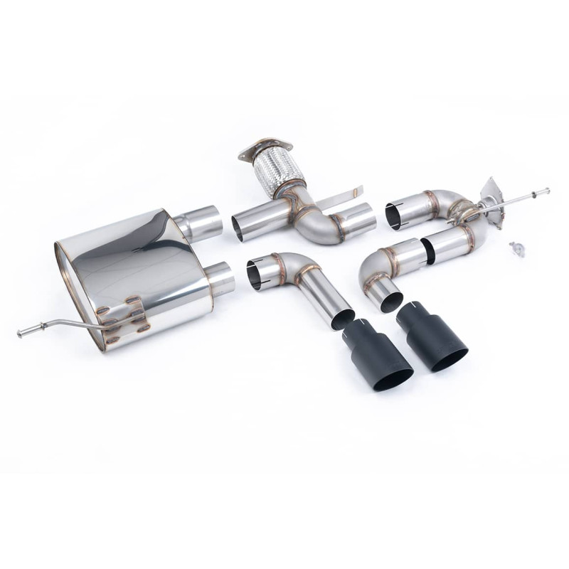 Ligne d'échappement inox MILLTEK ALPINE A110 A110S 1.8 TCE (2018+) Embout Noir