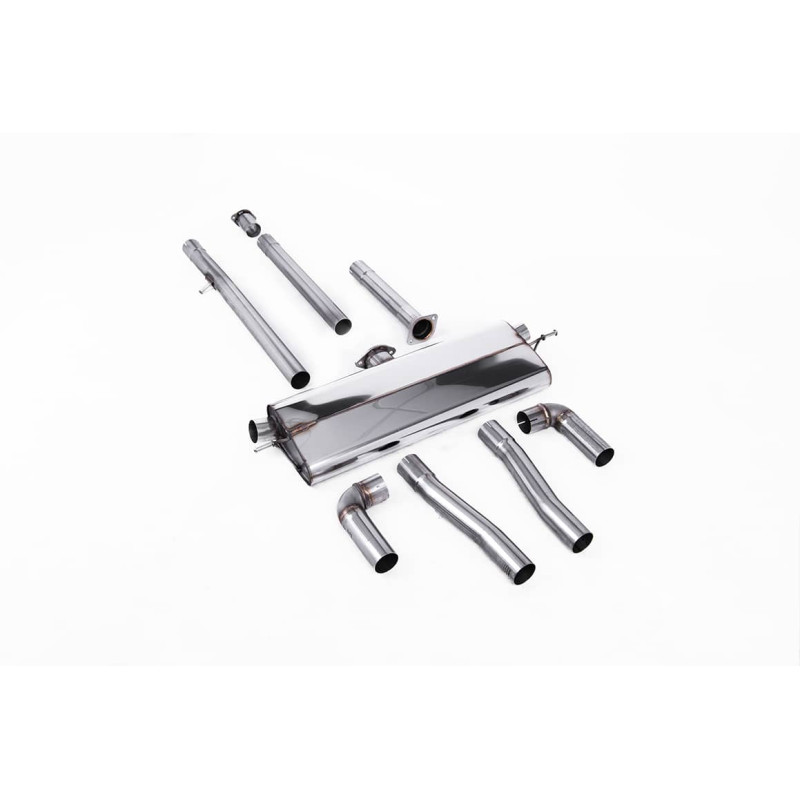 Ligne d'échappement FAP Back inox MILLTEK Skoda Octavia vRS 1.4eTSI Hybrid 245Ch Mk4 Hatch/Estate - FAP(2021à+)