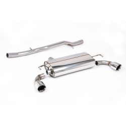 Ligne d'échappement Catback inox MILLTEK VW Golf 4 R32 3.2 V6 4WD(2002à2005) Embout Chrome