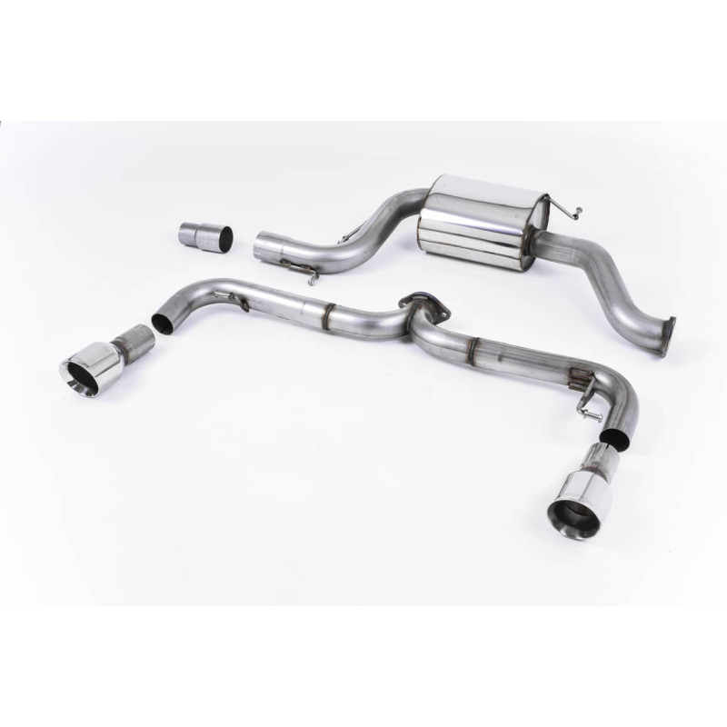 Ligne d'échappement Catback inox MILLTEK VW Golf 6 GTi Edition 35(2011à2012) Embout Chrome