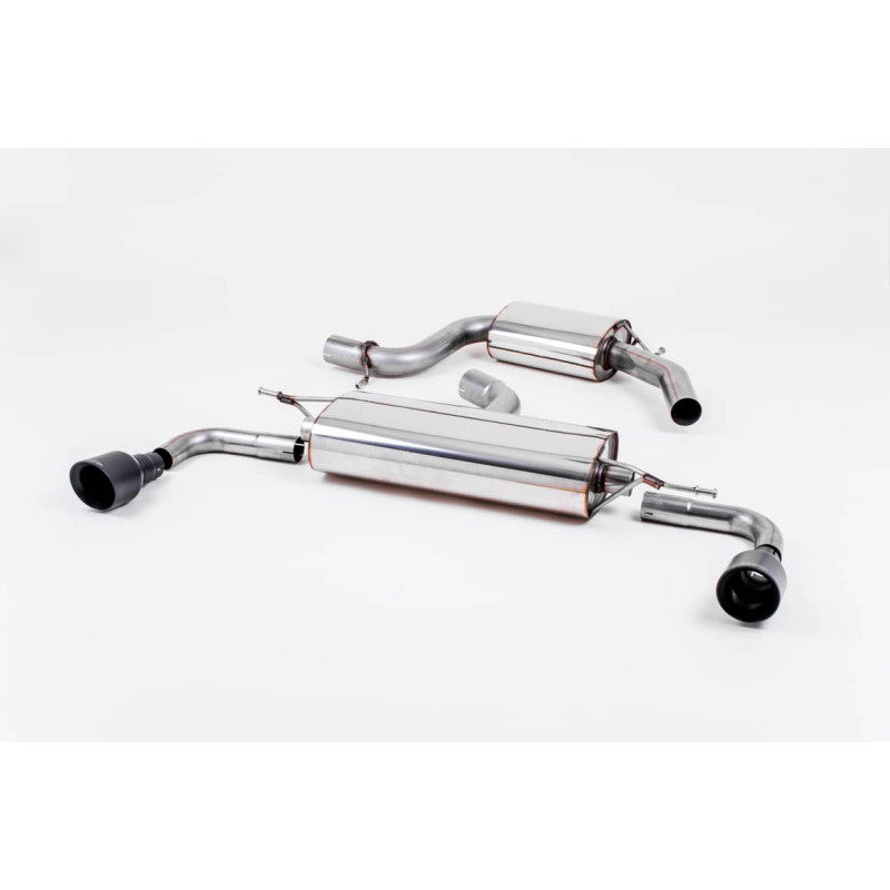 Ligne d'échappement Catback inox MILLTEK VW Golf 6 GTi 2.0 TSI 210Ch(2009à2013) Embout Noir