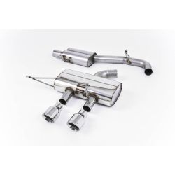 Ligne d'échappement Catback RACE inox MILLTEK VW Golf 6 R 2.0 TFSI 270Ch(2009à2013) Embout Chrome