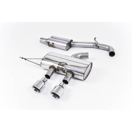 Ligne d'échappement Catback RACE inox MILLTEK VW Golf 6 R 2.0 TFSI 270Ch(2009à2013) Embout Chrome