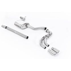 Ligne d'échappement CAT/FAP Back inox MILLTEK VW Golf 7.5 1.5TSI Evo GT & R-Line -Avec/sans FAP(2017à2021) Embout Chrome