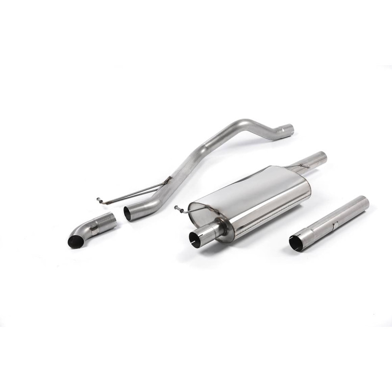 Ligne d'échappement Catback inox MILLTEK VW Transporter T5LWB 2.0l 84Ch & 102Ch 2WD/4WD(2010à2015)