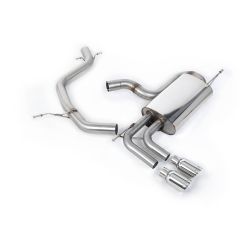 Ligne d'échappement Catback inox MILLTEK VW Golf 5 GTi Edition 30 2.0T FSi 230Ch(2006à2009) Embout Chrome