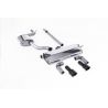 Ligne d'échappement CAT/FAP Back inox MILLTEK VW Golf 7.5 1.5TSI Evo GT & R-Line -Avec/sans FAP(2017à2021) Embout Noir