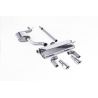 Ligne d'échappement CAT/FAP Back inox MILLTEK VW Golf 7.5 1.5TSI Evo GT & R-Line -Avec/sans FAP(2017à2021) Embout Chrome