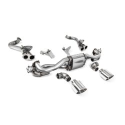 Ligne d'échappement Catback inox MILLTEK Porsche Boxster 718 GTS 4.0 (02/2020+)(2020à+) Embout Chrome