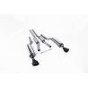 Ligne d'échappement Catback inox MILLTEK Audi RS6 C5 V8 Bi-Turbo Berline/Avant(2002à2004) Embout Noir