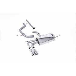 Ligne d'échappement Catback inox MILLTEK VW Golf 5 2.0 TDI 140Ch(2004à2009) Embout Chrome