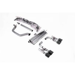 Ligne d'échappement FAP Back inox MILLTEK VW Golf 8 GTi 245Ch (Look 8R)(2020à+) Embout Carbone