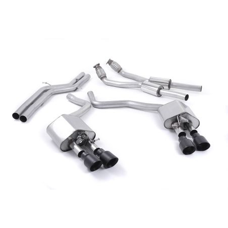 Ligne d'échappement Catback inox MILLTEK Audi S7 Sportback C7 4.0T Quattro S tronic(2012à2018) Embout Noir Ligne d'échappement Catback inox MILLTEK Audi S7 Sportback C7 4.0T Quattro S tronic(2012à2018) Embout Noir
