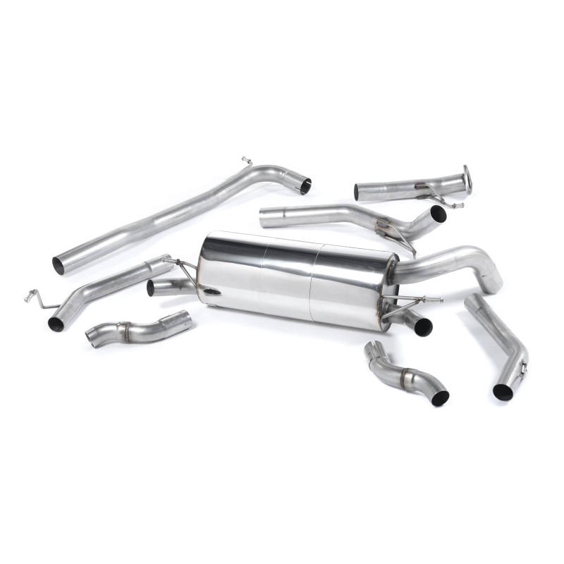 Ligne d'échappement Catback inox MILLTEK Honda Civic Type R 2.0 i-VTEC FN2(2007à2012)