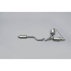 Ligne d'échappement Catback inox MILLTEK Renault Clio 3 RS 200 (inc. Cup)(2009à2012)