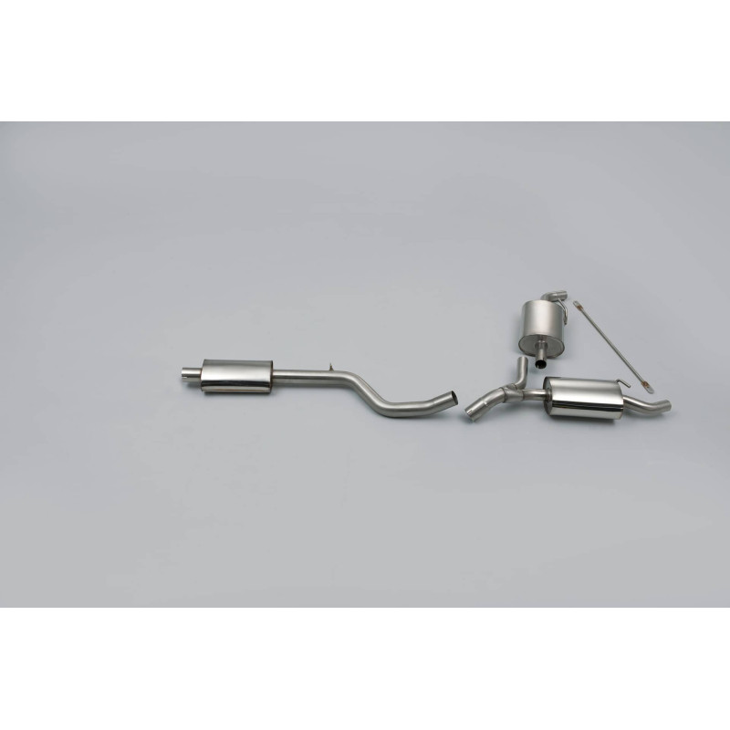 Ligne d'échappement Catback inox MILLTEK Renault Clio 3 RS 200 (inc. Cup)(2009à2012)